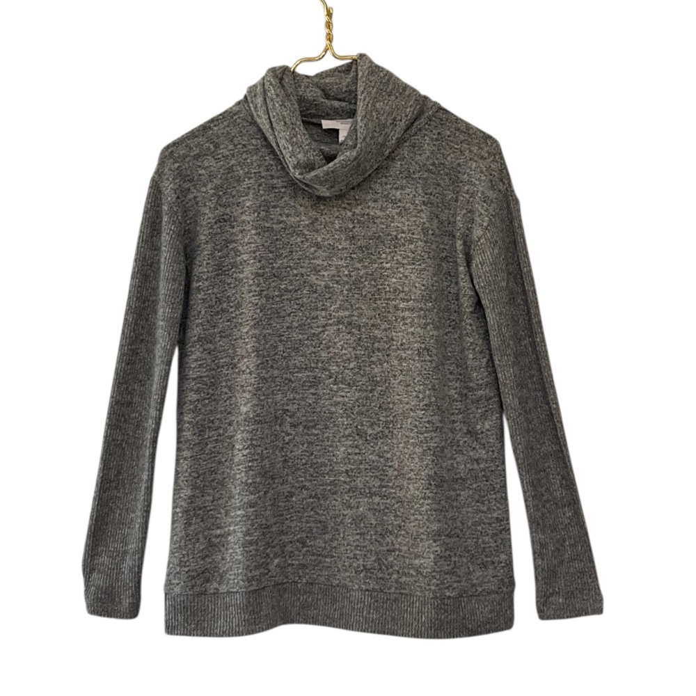 Workshop Republic Heather Gray Turtleneck Long Sleeve Sweater
